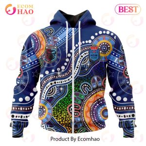 NSW Blues Special Indigenous Design 3D Hoodie