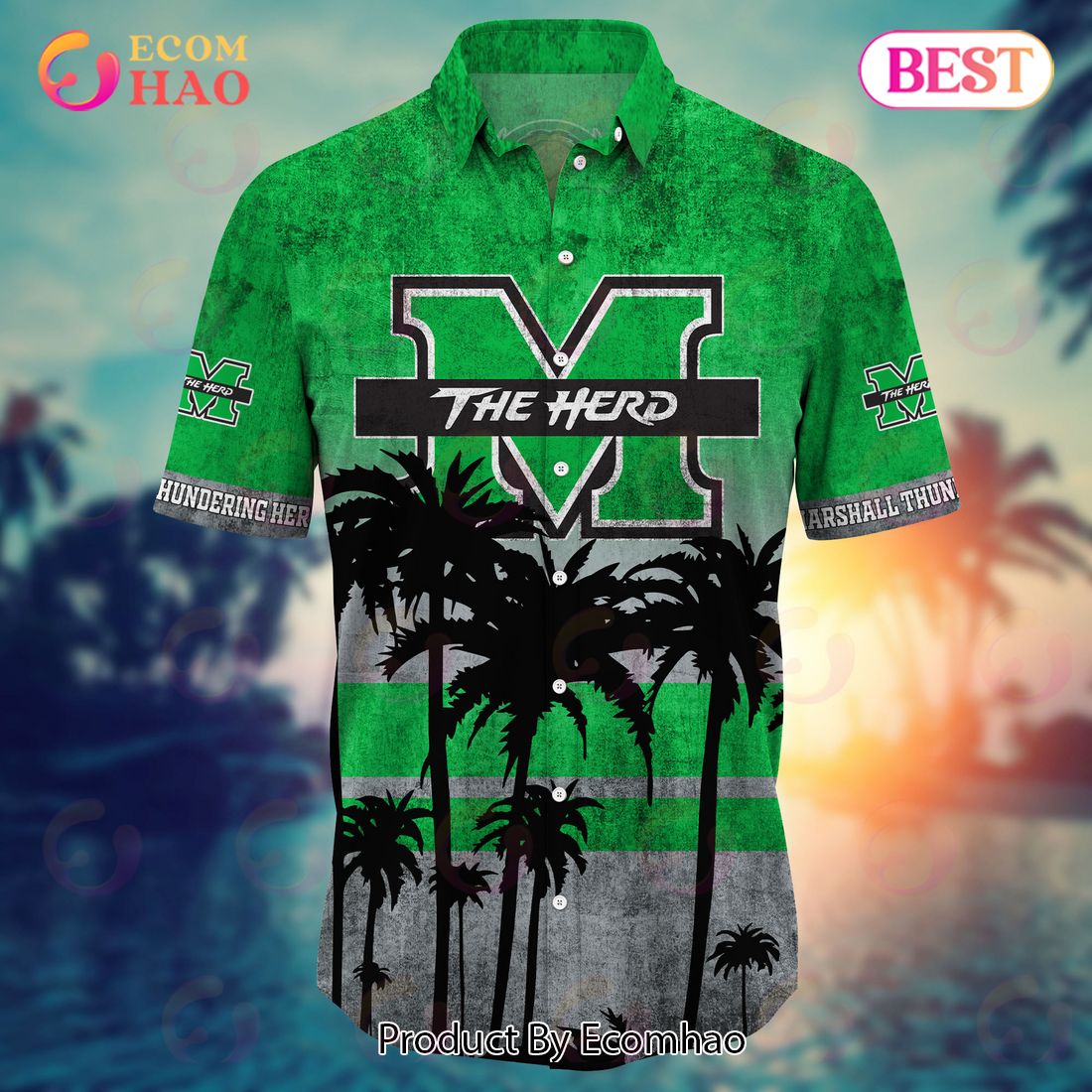 Marshall Thundering Herd Hawaii Shirt Short Style Hot Trending Summer