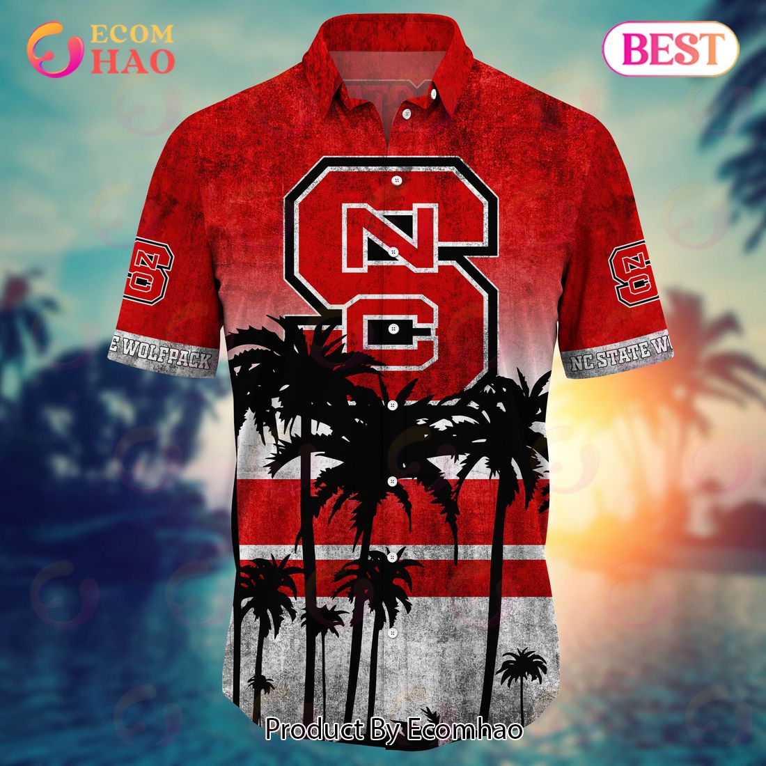 Nc State Wolfpack Summer Hawaiian Shirts, With Tropical Patterns