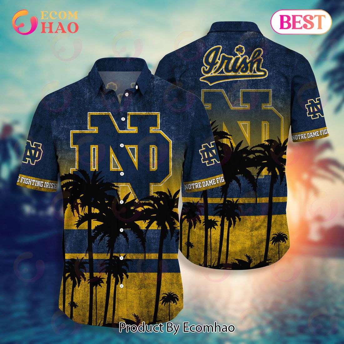 Notre Dame Fighting Irish Hawaii Shirt Short Style Hot Trending Summer