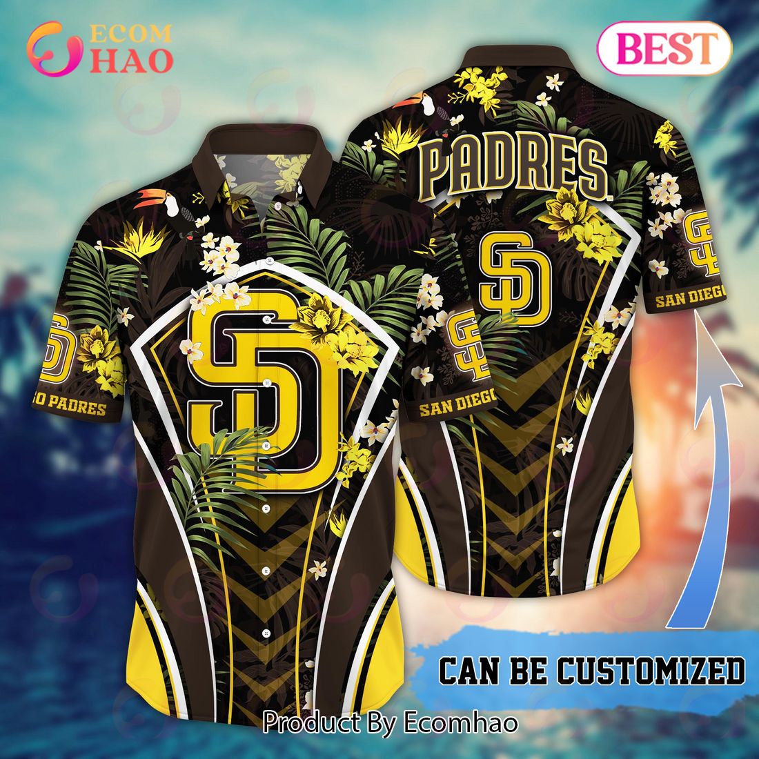 MLB San Diego Padres Mix Jersey Custom Personalized Hoodie