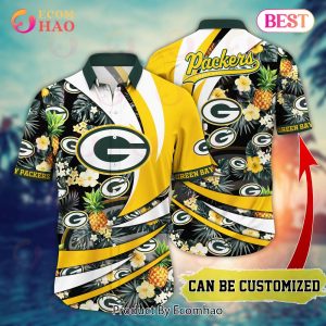 Personalized Name Green Bay Packers NFL Flower Hawaii Shirt For Fans, Summer