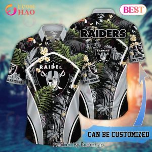 Personalized Name Las Vegas Raiders NFL Flower Hawaii Shirt For Fans New Summer