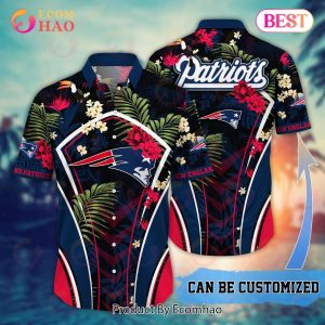 Personalized Name New England Patriots NFL Flower Hawaii Shirt For Fans New Summer
