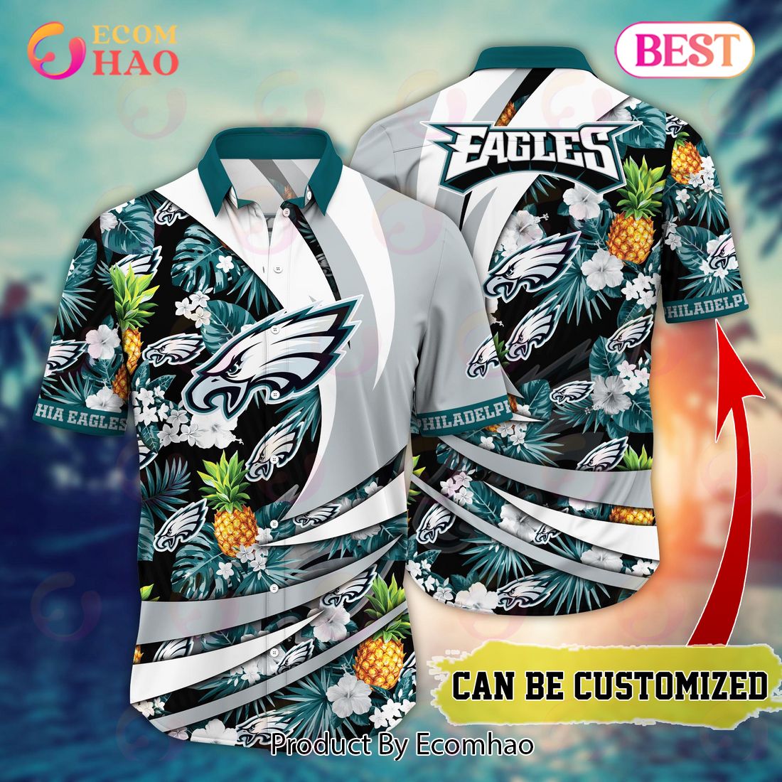 Philadelphia Eagles NFL Personalized Hawaiian Shirt Hot Design For Fans