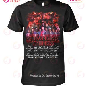 [SALE] Stranger Things Signature Thank You For The Memories T-Shirt