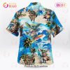 Baby Yoda Summer Time Hawaiian Shirt Green