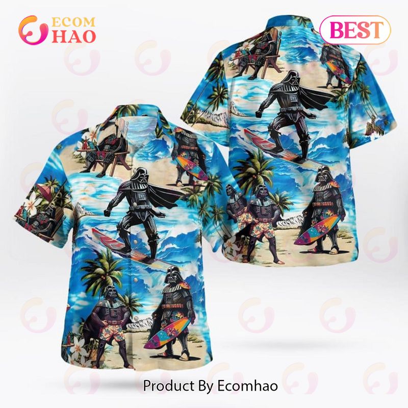 Darth Vader Star Wars Surfing Hawaiian Shirt