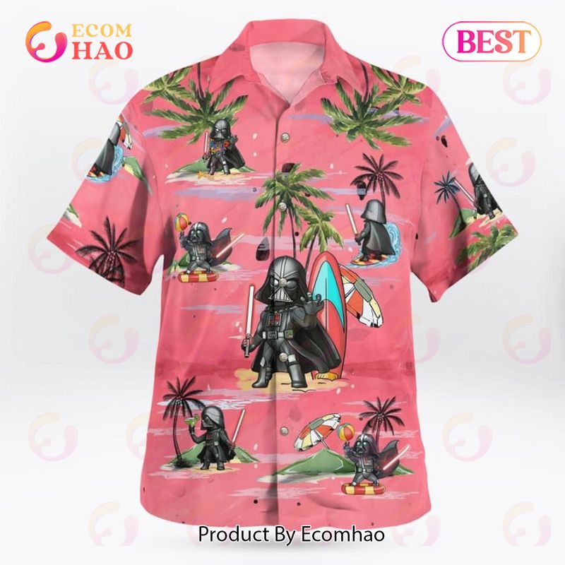 Darth Vader Summer Time Hawaiian Shirt Pink