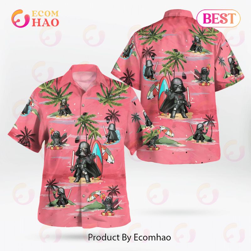 Darth Vader Summer Time Hawaiian Shirt Pink