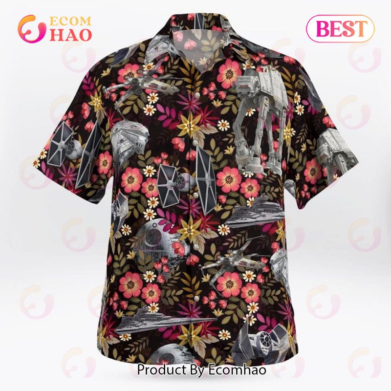 Imperial AtAt Walker Tropical Flowers Hawaiian Shirt