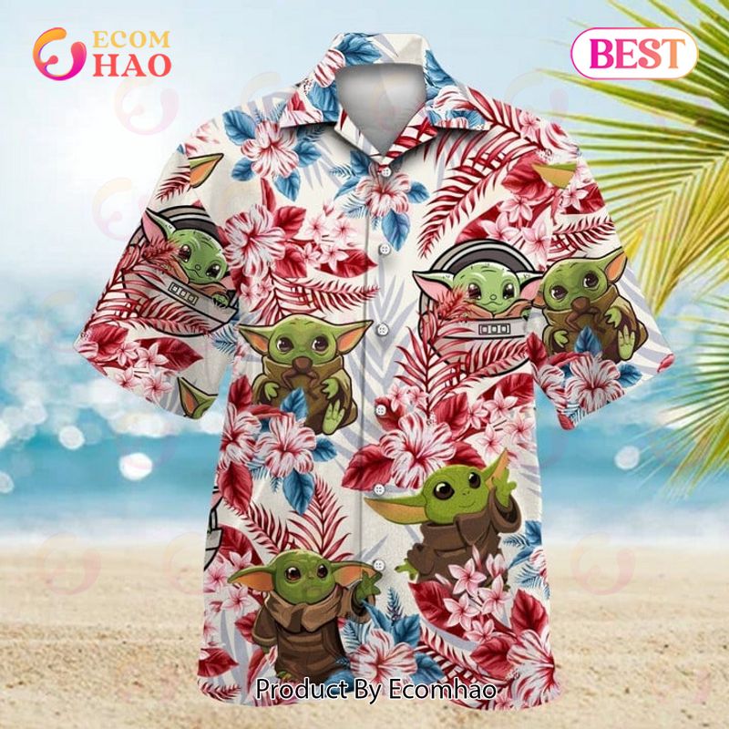 Star War Baby Yoda 4Th Of July Independence Day Hawaiian Shirt Shorts