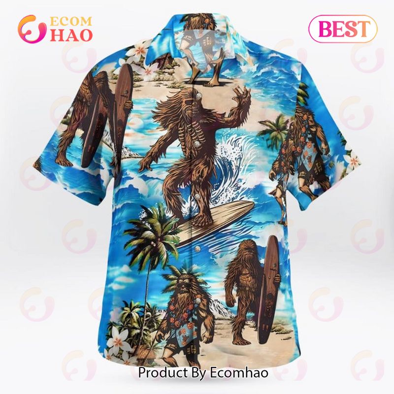 Star Wars Chewbacca Surfing Hawaiian Shirt