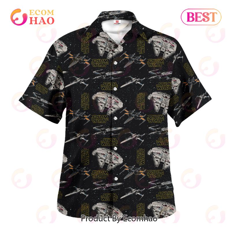 Star Wars Pattern Black Gift For Fans Hawaiian Shirt