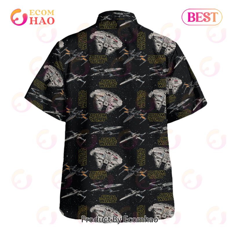 Star Wars Pattern Black Gift For Fans Hawaiian Shirt