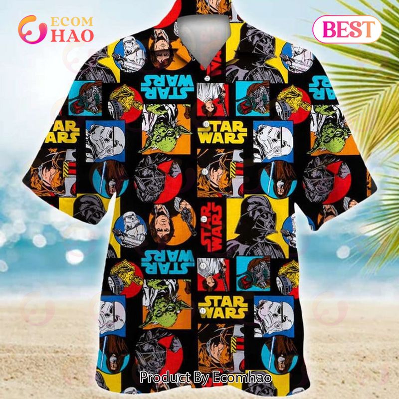 Star Wars Pattern Colorful Hawaiian Shirt