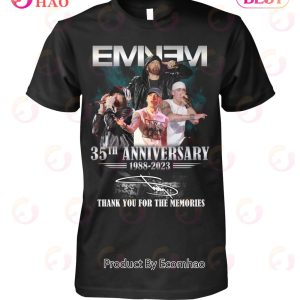 Eminem 35th Anniversary 1988 – 2023 Thank You For The Memories T-Shirt