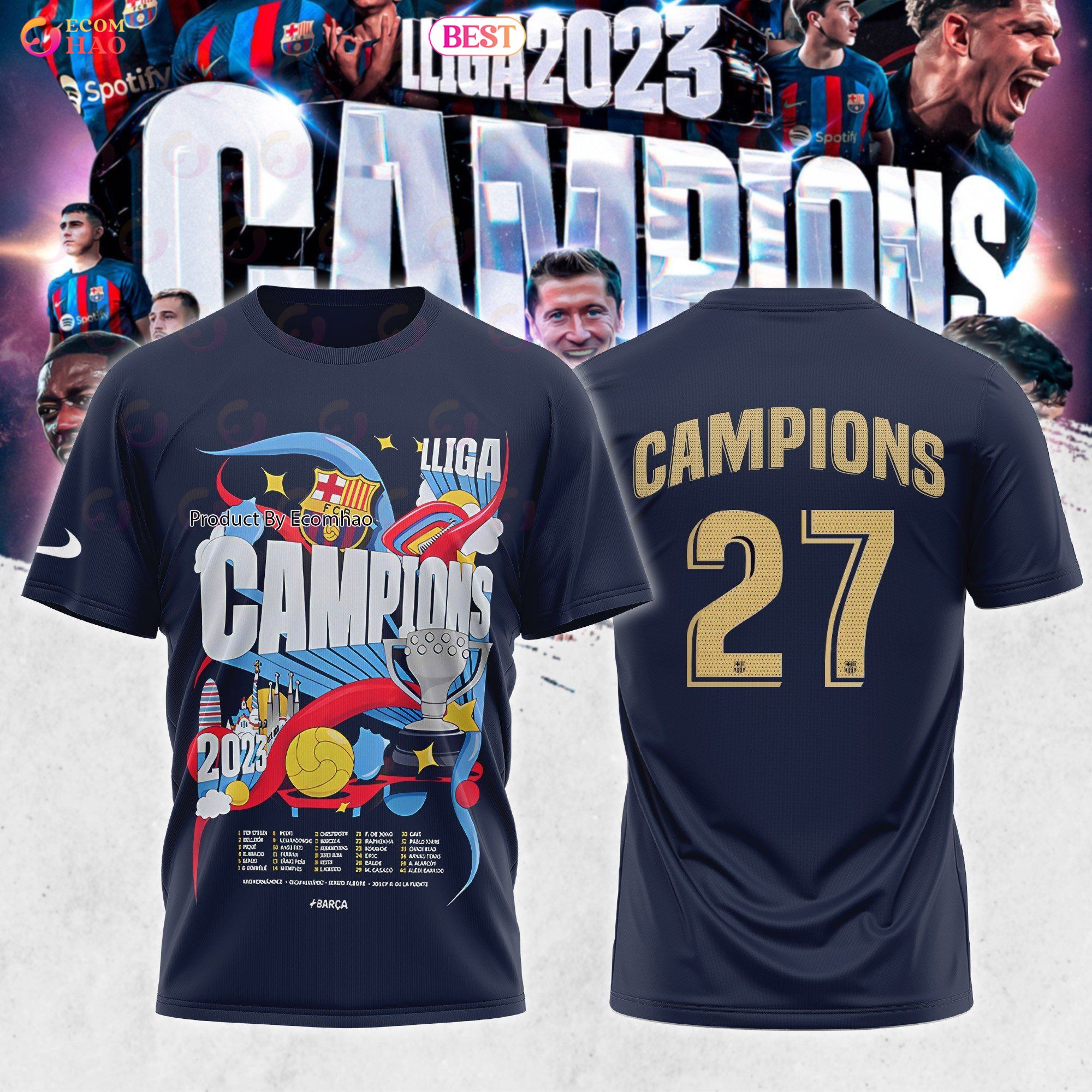 FC Barcelona 22 23-Liga Champions Shirt