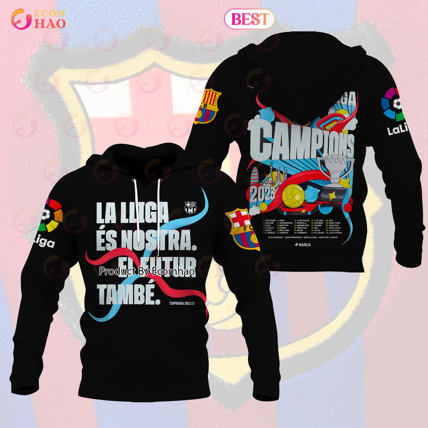 La Lliga Es Nostra El Futur Tambe Laliga Campions 3D Apparels