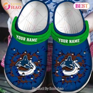 Personalized NHL Vancouver Canucks Broken Wall Crocs