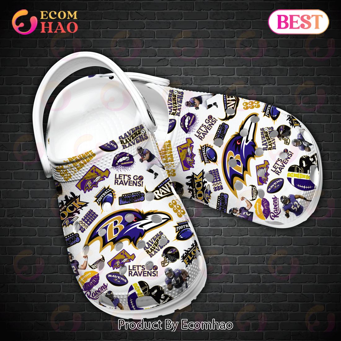 NFL Baltimore Ravens Premium Clogs