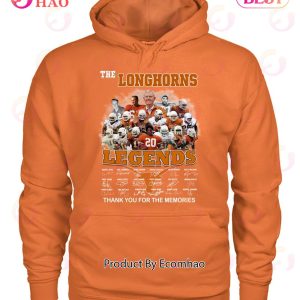 The Longhorns Legends Signature Thank You For The Memories T-Shirt