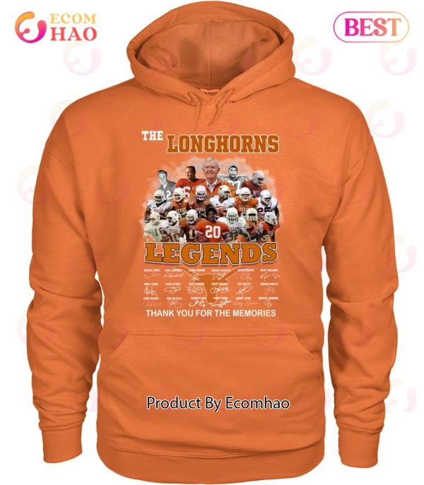 The Longhorns Legends Signature Thank You For The Memories T-Shirt
