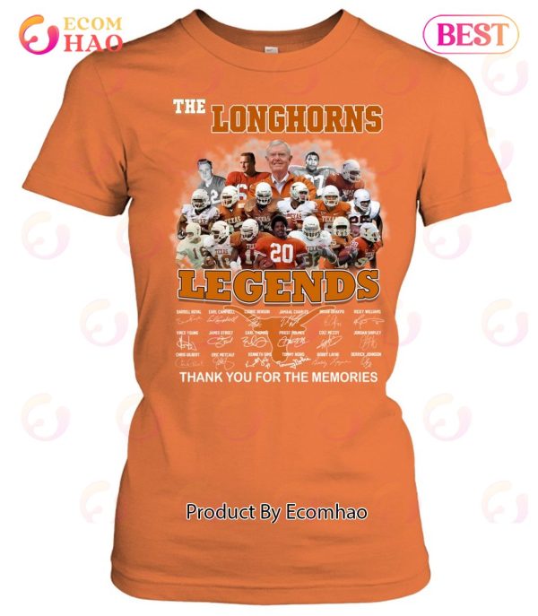 The Longhorns Legends Signature Thank You For The Memories T-Shirt