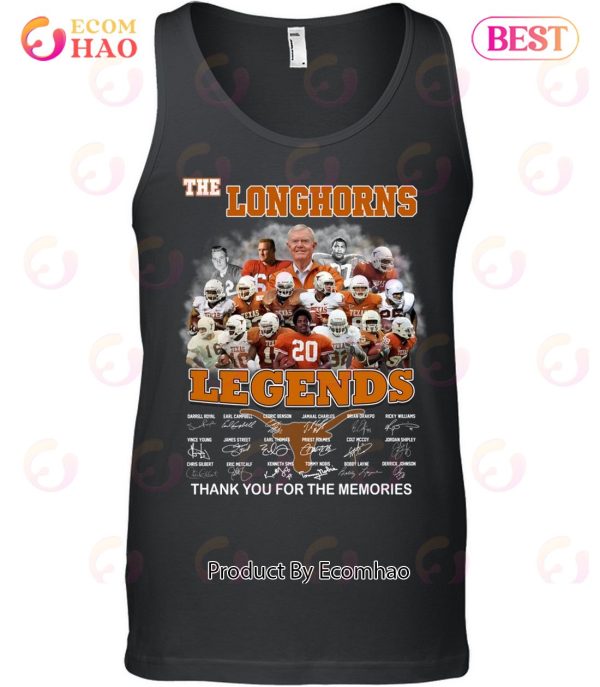 The Longhorns Legends Signature Thank You For The Memories T-Shirt