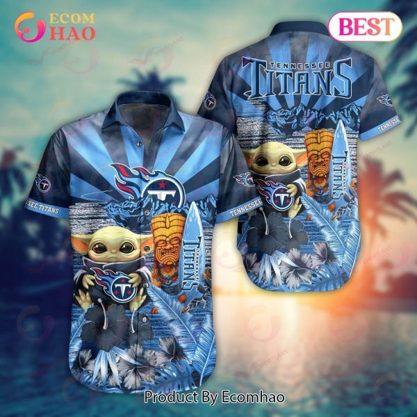 Tennessee Titans NFL Baby Yoda Hawaiian