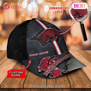 NCAA Arkansas Razorbacks Custom Name Embroidery Cap