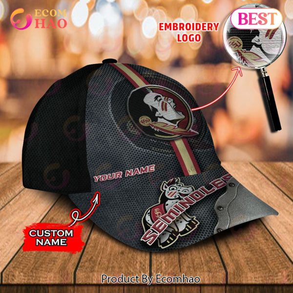 NCAA Florida State Seminoles Custom Name Embroidery Cap