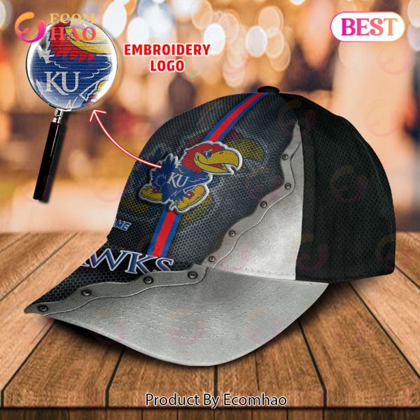 NCAA Kansas Jayhawks Custom Name Embroidery Cap