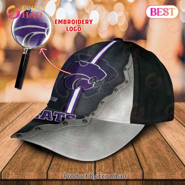 NCAA Kansas State Wildcats Custom Name Embroidery Cap