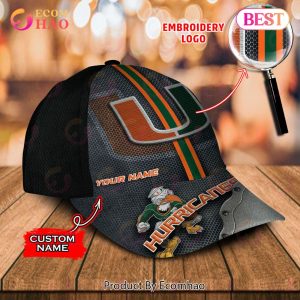 NCAA Miami Hurricanes Custom Name Embroidery Cap