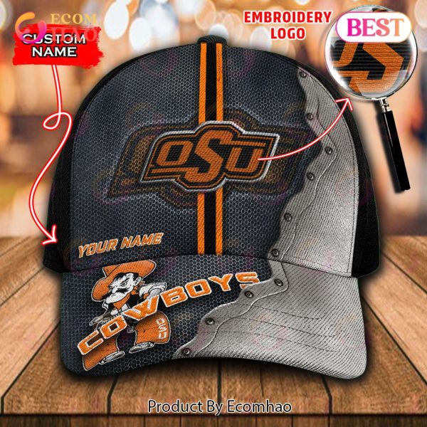 NCAA Oklahoma State Cowboys Custom Name Embroidery Cap