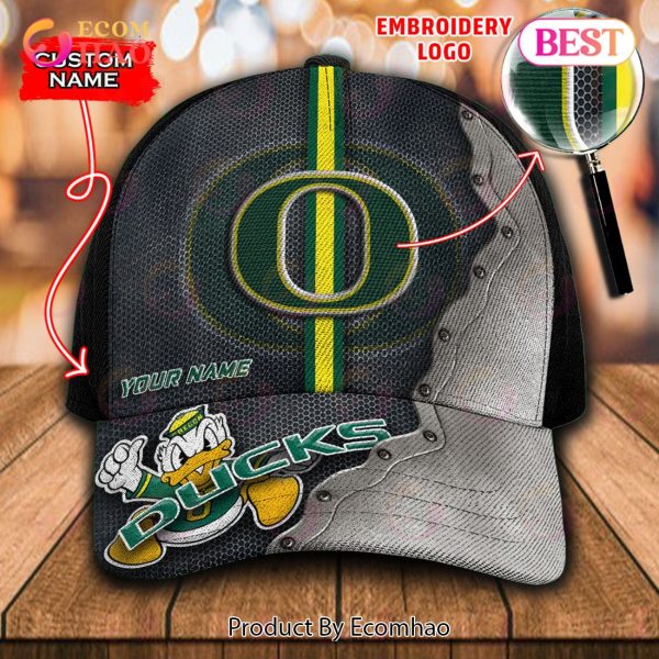 NCAA Oregon Ducks Custom Name Embroidery Cap