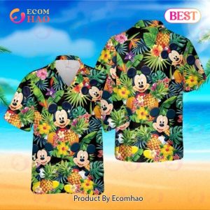 Disney Hawaiian Shirt Summer Beach Mickey Mouse