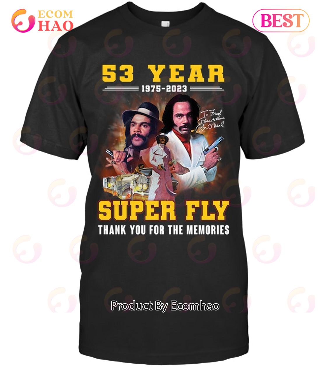 53 Years 1975 – 2023 Super Fly Thank You For The Memories T-Shirt