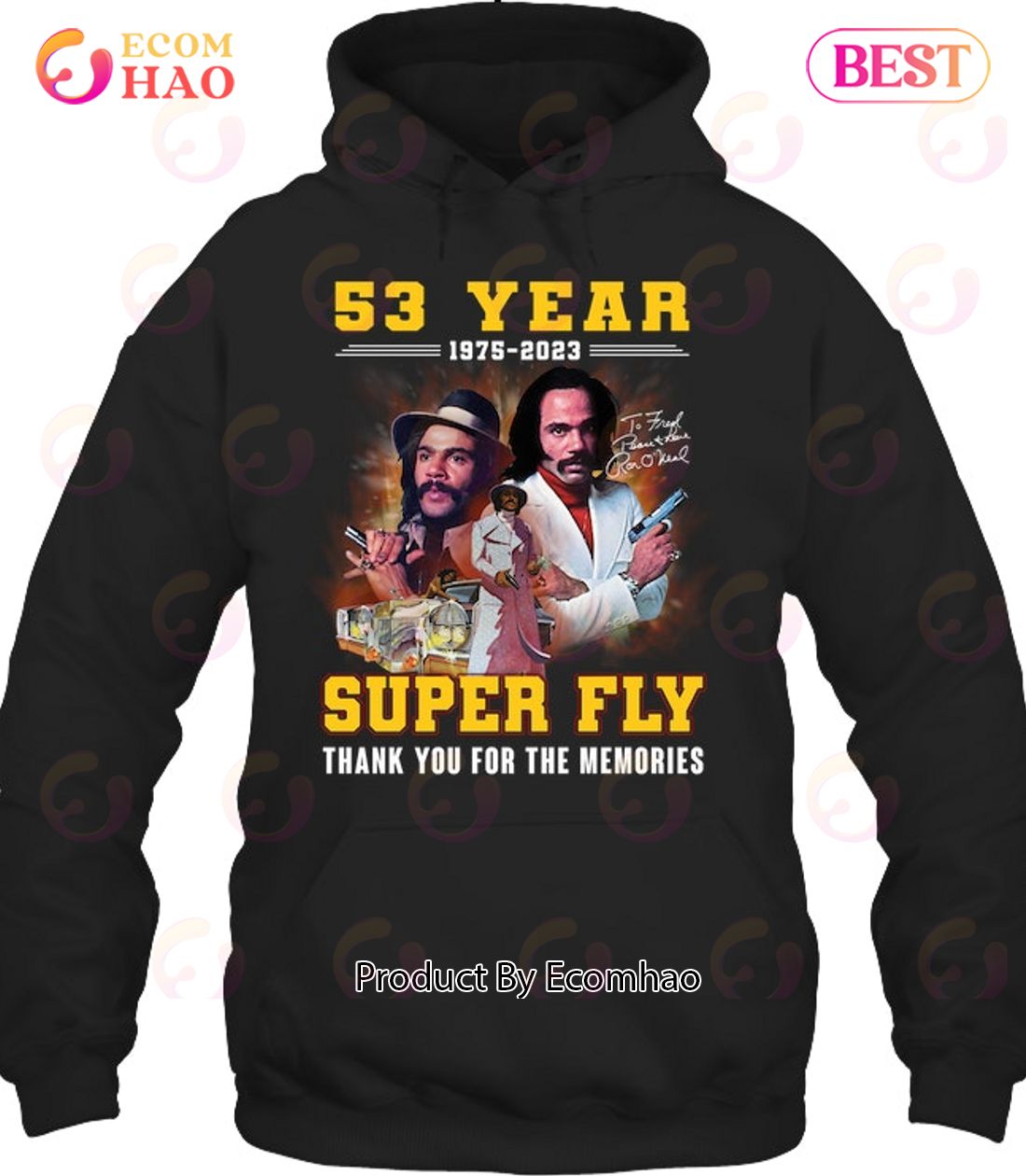 53 Years 1975 – 2023 Super Fly Thank You For The Memories T-Shirt