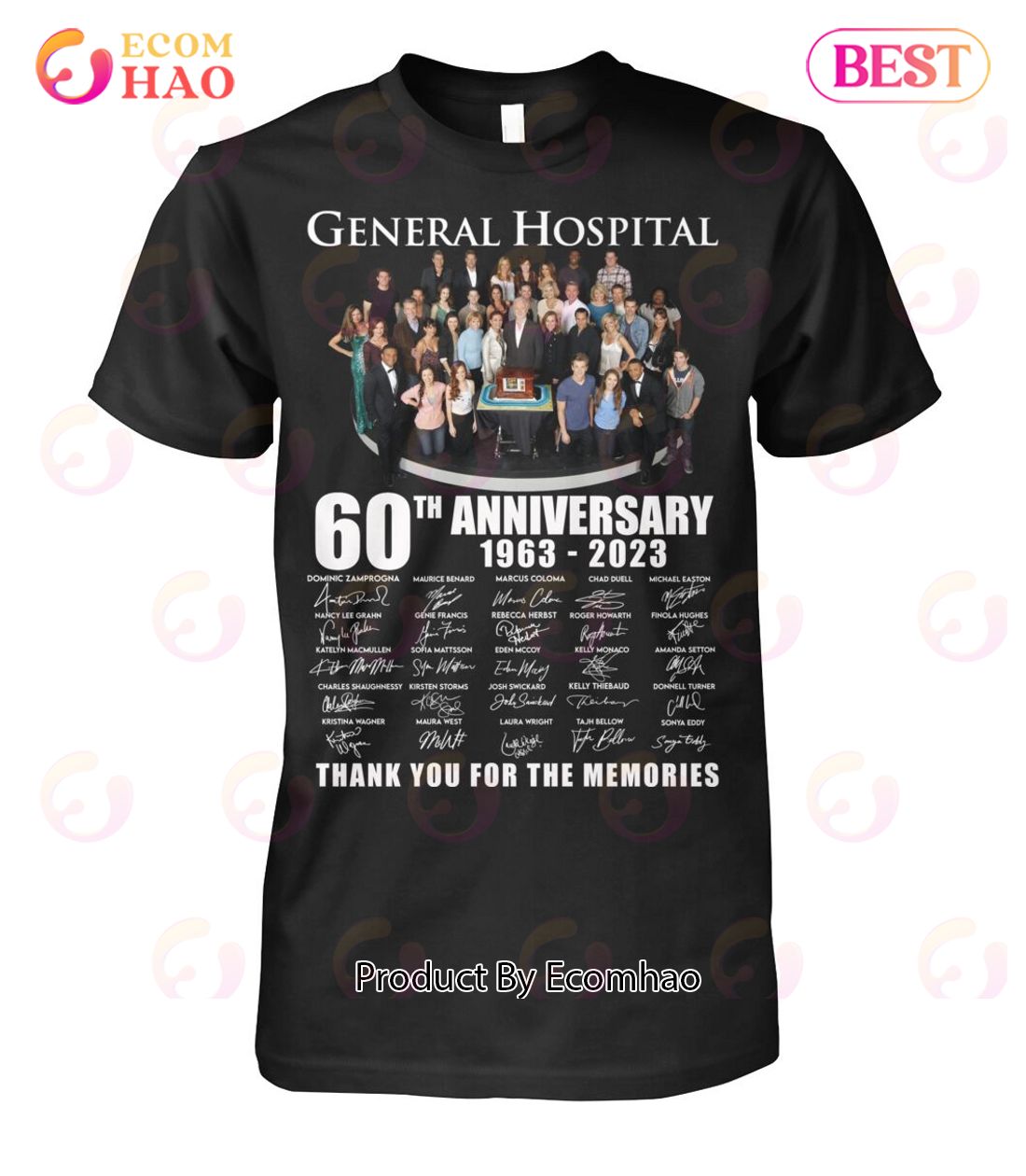 General Hospital 60th Anniversary 1963 – 2023 Signature Thank You For The Memories T-Shirt