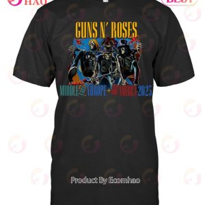The 2023 World Tour Guns N’ Roses Unisex T-Shirt The 2023 World Tour Guns N’ Roses Unisex T-Shirt