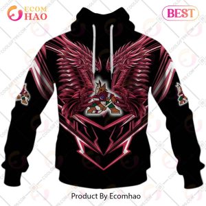 Personalized NHL Arizona Coyotes Special Dragon Design 3D Hoodie
