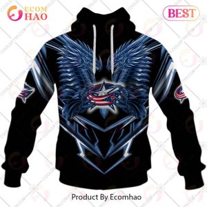Personalized NHL Columbus Blue Jackets Special Dragon Design 3D Hoodie