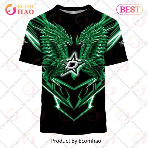 Personalized NHL Dallas Stars Special Dragon Design 3D Hoodie