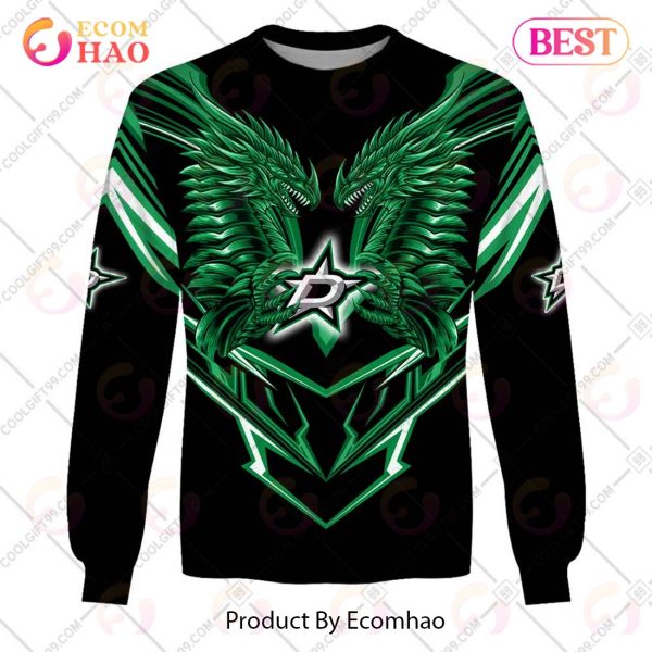 Personalized NHL Dallas Stars Special Dragon Design 3D Hoodie