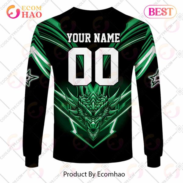 Personalized NHL Dallas Stars Special Dragon Design 3D Hoodie