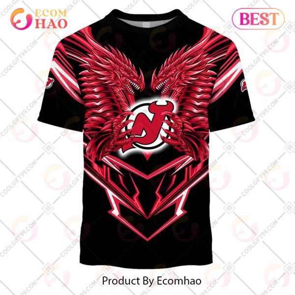 Personalized NHL New Jersey Devils Special Dragon Design 3D Hoodie