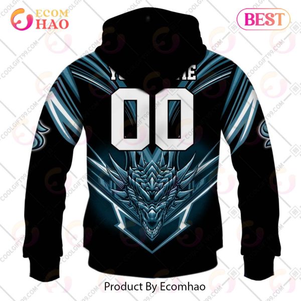 Personalized NHL Seattle Kraken Special Dragon Design 3D Hoodie