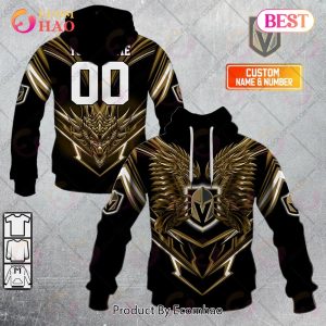 Personalized NHL Vegas Golden Knights Special Dragon Design 3D Hoodie